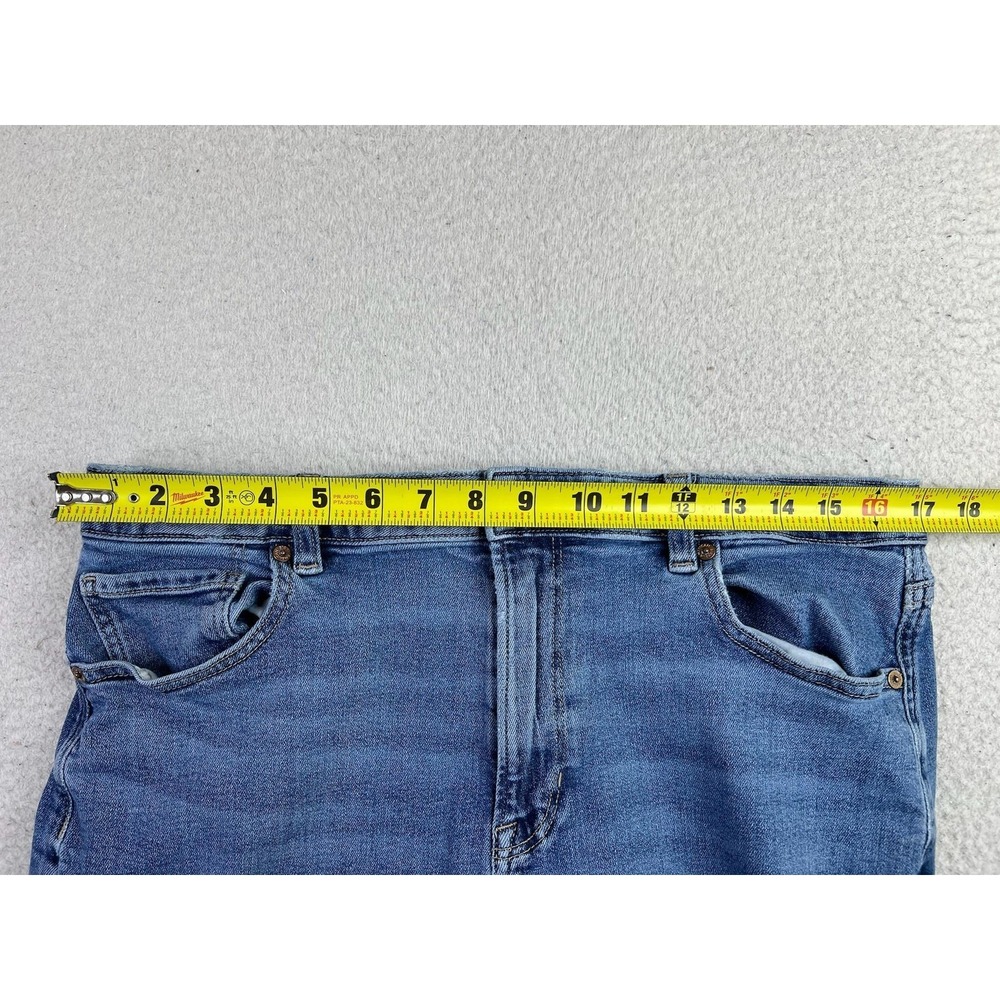 American Eagle Mom Jeans Womens 14 Blue Medium Wash High Rise Stretch Denim - Picture 10 of 14